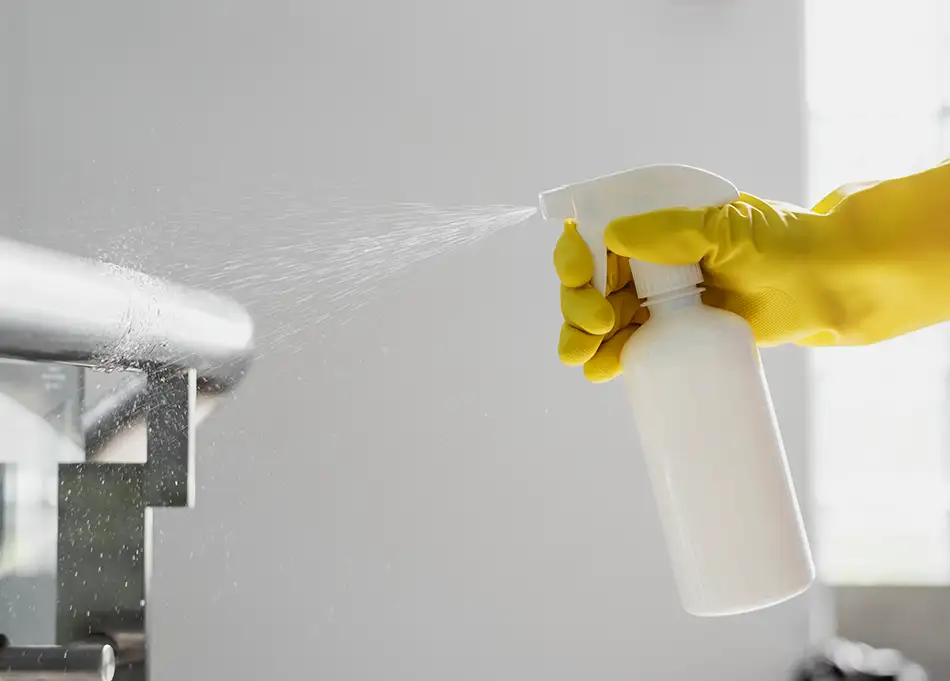 Professionelle Reinigung und Desinfektion von Oberflächen durch HomeHive in Langen – zuverlässige Gebäudereinigung für Wohnanlagen und Gewerbeobjekte.